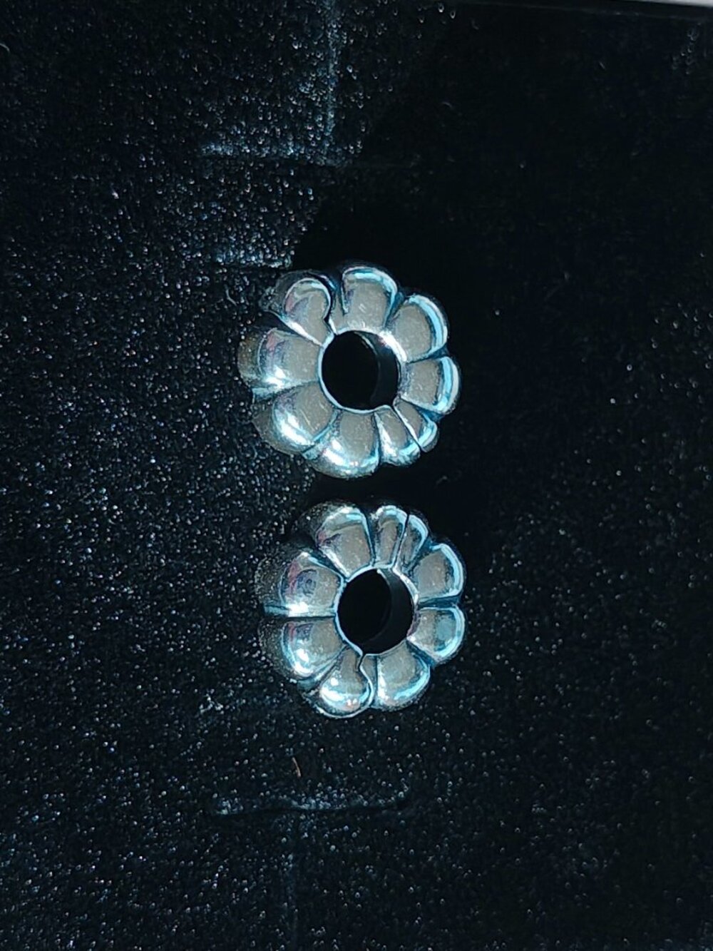 Authentic Pandora Double Bubble Clips – Set of 2 – 790854 Sterling Silver - Picture 7 of 9